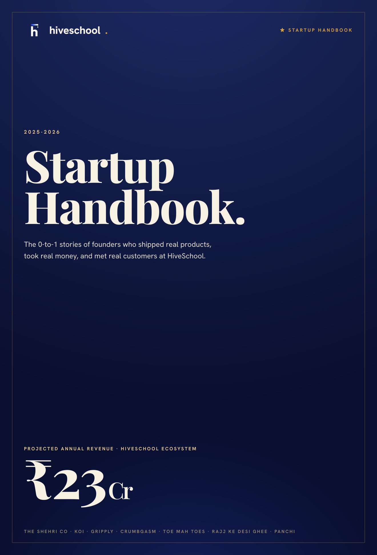 Startup Handbook Cover