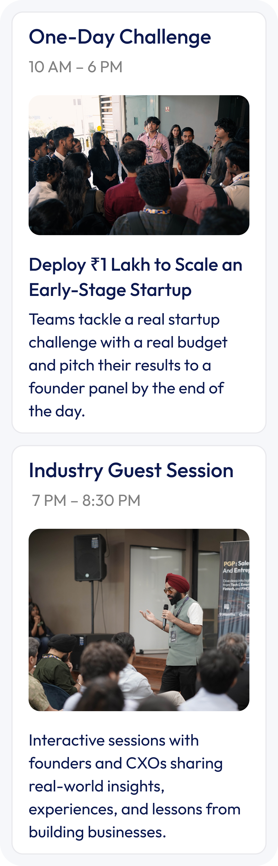Wednesday schedule at HiveSchool
